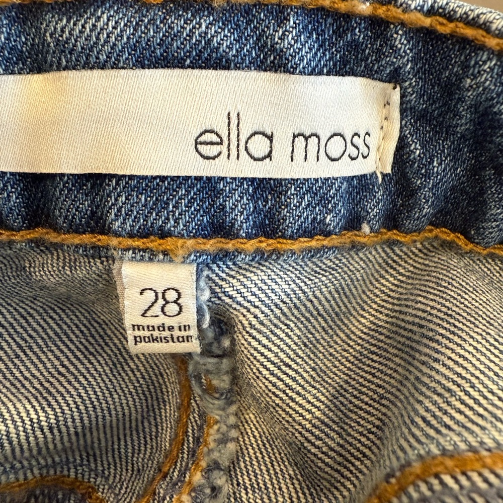 Ella Moss Denim Patchwork Skirt. Juniors 28 - Picture 6 of 9